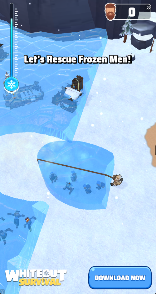 其他试玩渲染管线的冰雪画面